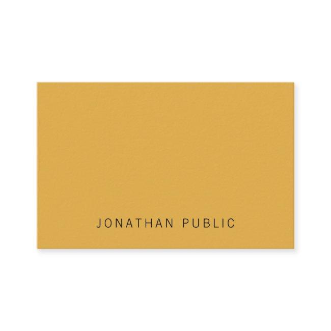 Elegant Trendy Yellow Brown Simple Template Modern