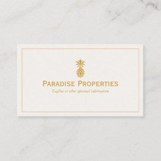 Elegant Tropical Pineapple Logo