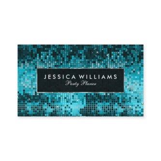 Elegant Turquoise Disco Glitter