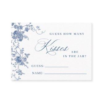 Elegant Victorian Blue Floral How Many Game Card