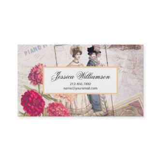 Elegant Victorian Fashion Ephemera Collage