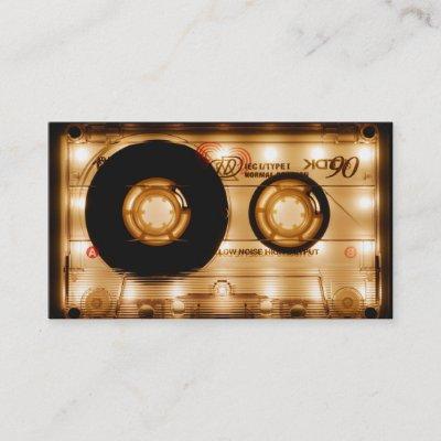 Elegant vintage cool music cassette tape