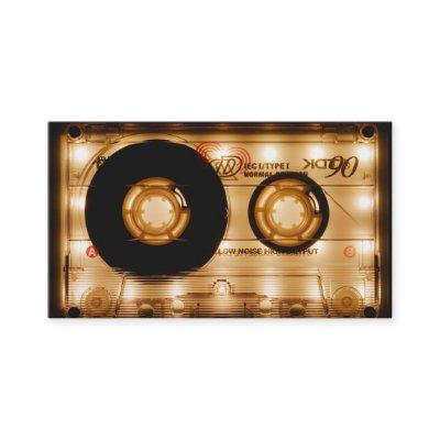 Elegant vintage cool music cassette tape