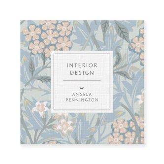 Elegant vintage floral pattern chic pastel green square