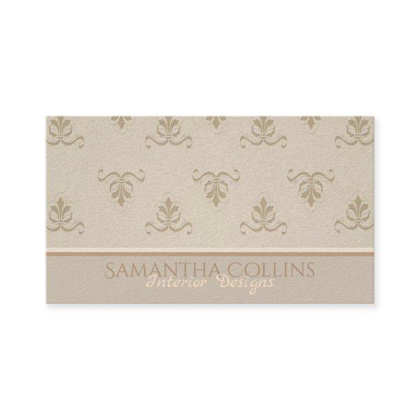 Elegant Vintage Pattern Beige Brown