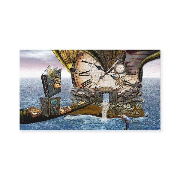 Elegant Vintage Steampunk dragon art Suede Wristle