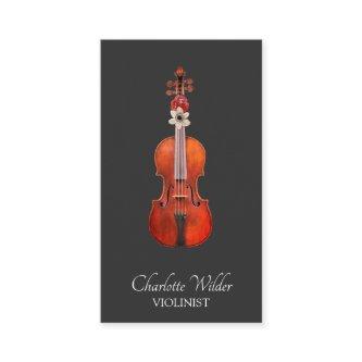 Elegant Violinist Black