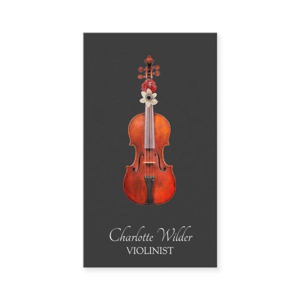 Elegant Violinist Black