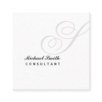 Elegant Watermark Monogram Square