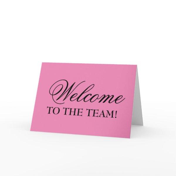 Elegant Welcome To The Team Greeting Card