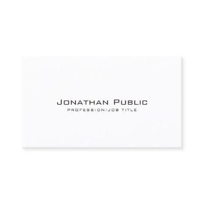 Elegant White Creative Design Modern Plain