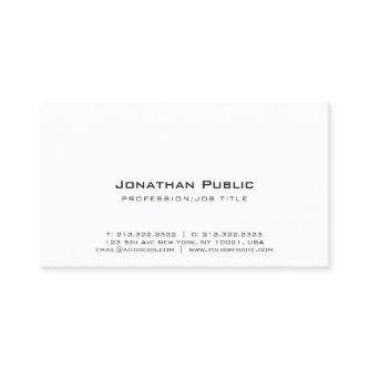 Elegant White Design Modern Creative Plain