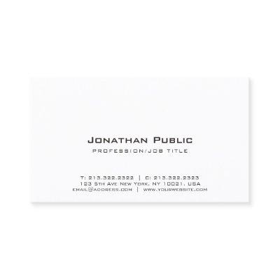 Elegant White Design Modern Creative Plain