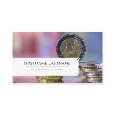Elegant white euro money currency financial expert