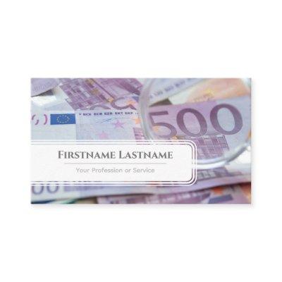 Elegant white euro money currency financial expert