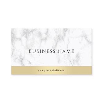 Elegant White Marble Gold Modern Corporate Trendy