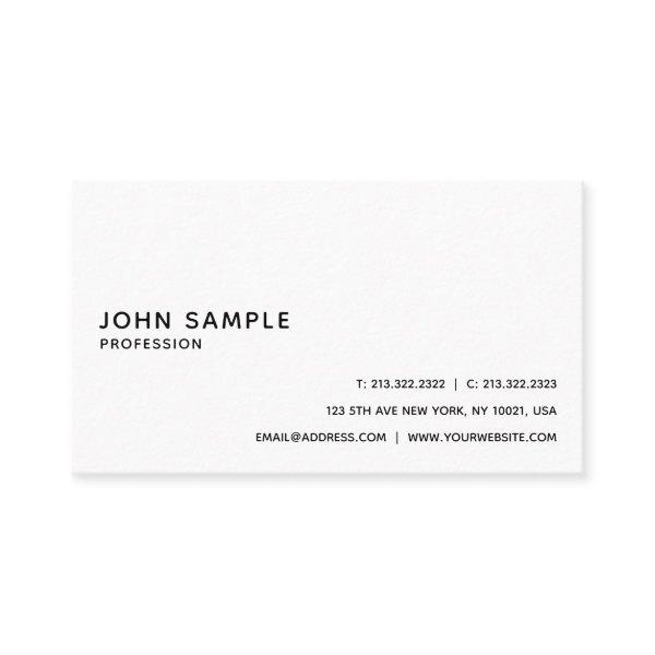 Elegant White Professional Sleek Plain Modern