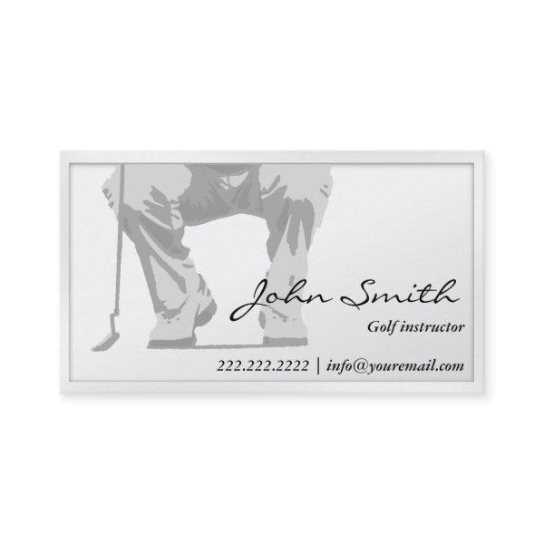 Elegant White Putt Golf Instructor