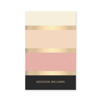 Elegant Wide Striped Blush