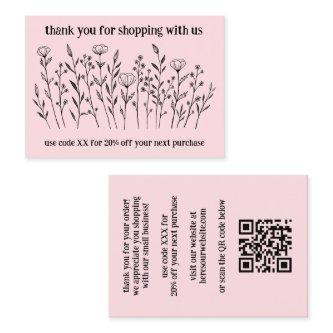 Elegant Wildflowers ORDER THANK YOU QR Code