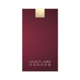Elegant Wine Gradient Gold Loyalty Punch Vertical