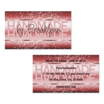 Elegant Wine Red Luxurious Sparkle Glitter Galm
