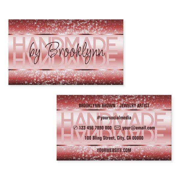 Elegant Wine Red Luxurious Sparkle Glitter Galm