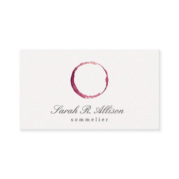 Elegant Wine Stain Sommelier