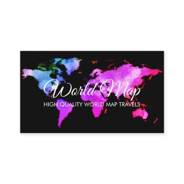 Elegant World Map Trip Globe Travel Agent