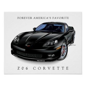 ELEGANT Z-06 VETTE ILLUSTRATION POSTER