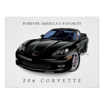 ELEGANT Z-06 VETTE ILLUSTRATION POSTER