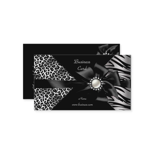 Elegant Zebra Leopard Black Diamond look