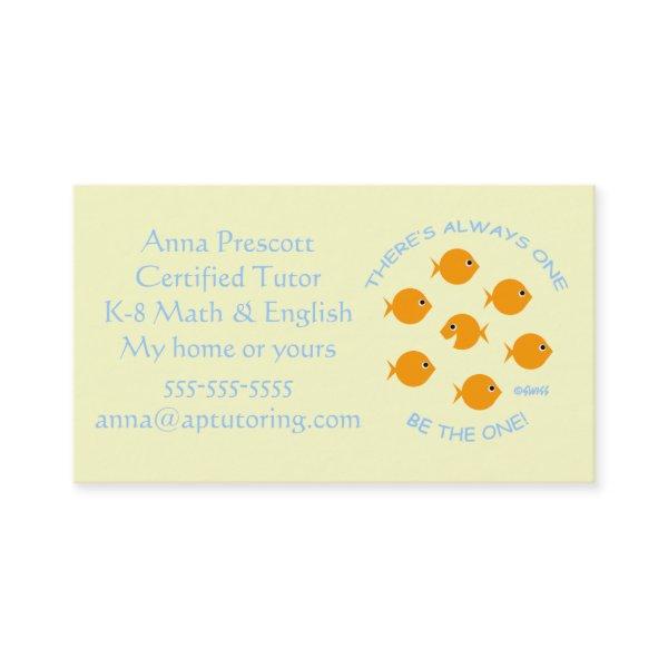 Elementary School Tutor with Inspirational Motto