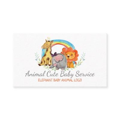Elephant Giraffe Lion Wild Baby Daycare Nursery