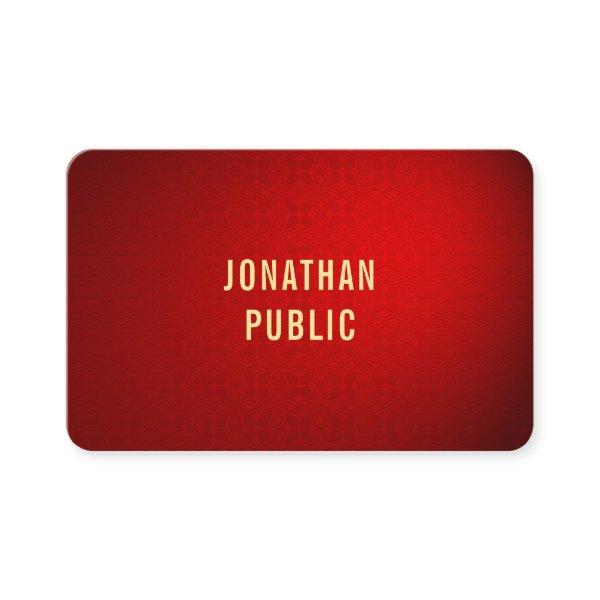 Elite Red Damask Gold Text Professional Template