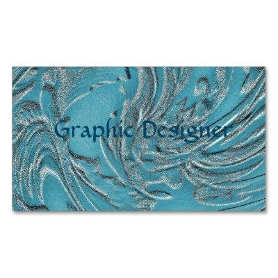 Embossed In Teal  Magnet