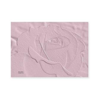 Embossed Soft Pink Rose