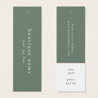 EMELIA Green Hang Tags Clothing Label Price Tag
