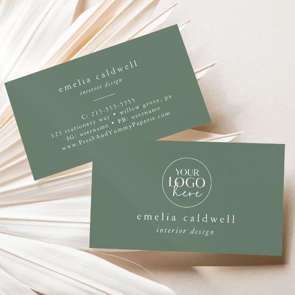 EMELIA Logo Simple Modern Olive Sage Green Rustic