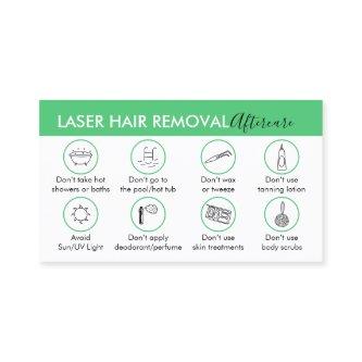Emerald Green Hair Removal Aftercare Instruction