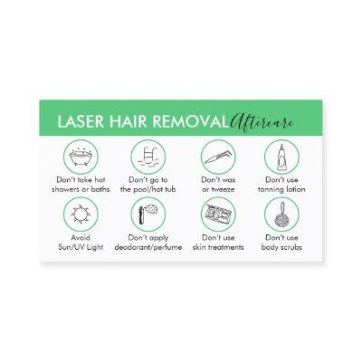 Emerald Green Hair Removal Aftercare Instruction
