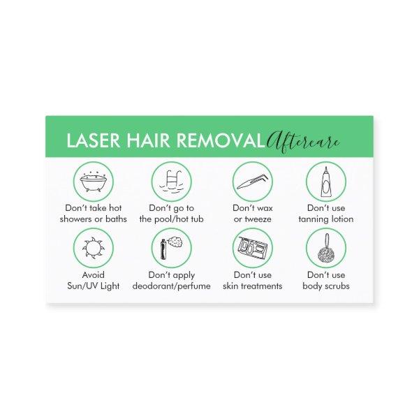 Emerald Green Hair Removal Aftercare Instruction