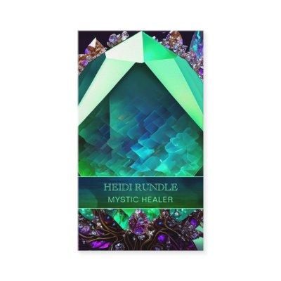 Emerald Green Jewel Mystic Healer Gemstone Crystal