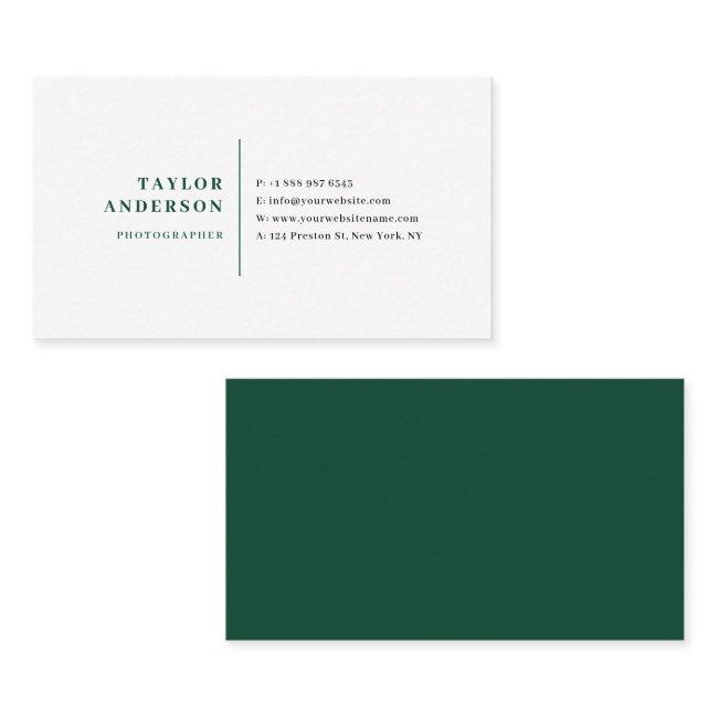 Emerald Green Modern Serif Typography Minimalist