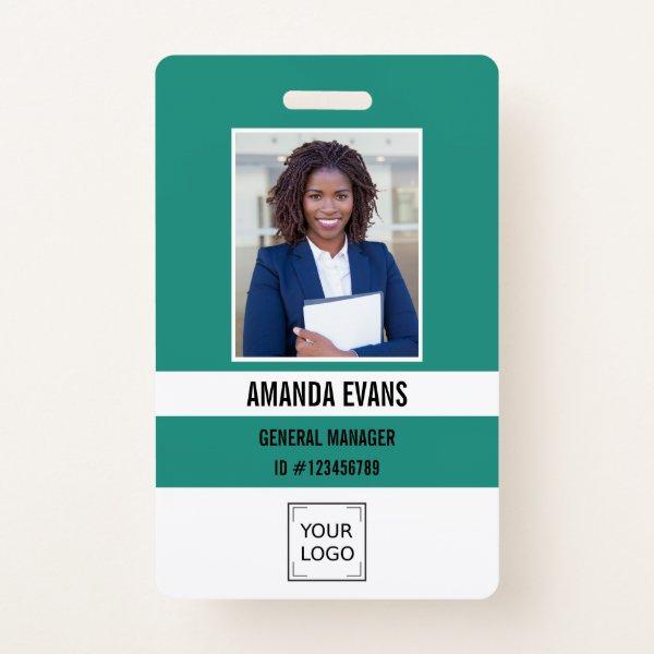 Emerald | Photo Employee Logo or QR CODE Security Badge