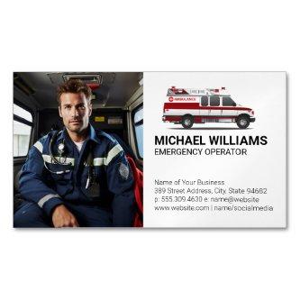 Emergency Vehicle | Paramedic Worker  Magnet