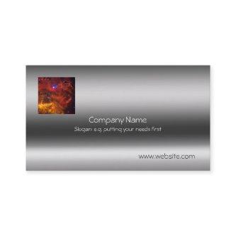 Emission Nebula in Puppias, Metallic-look template