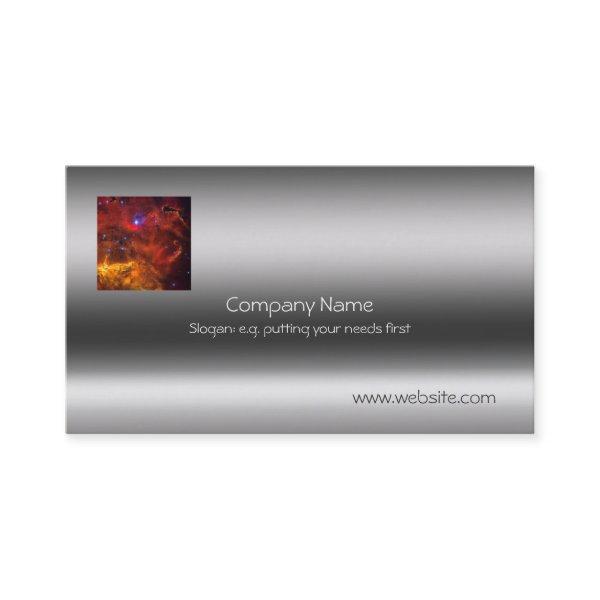 Emission Nebula in Puppias, Metallic-look template