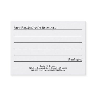 emo style comment card