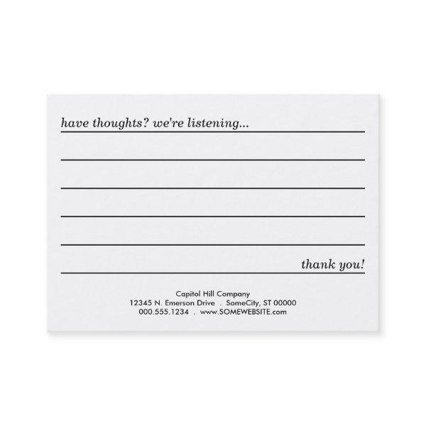 emo style comment card